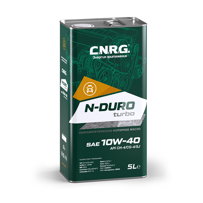 Масло моторное C.N.R.G N-Duro Turbo SAE 10W-40 CH-4 CG-4 SJ п с. (5л)
